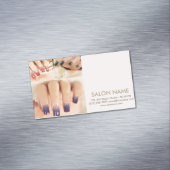trendy girly mode beauty SPA nagelsalon Magnetisch Visitekaartje (Voorbeeld)