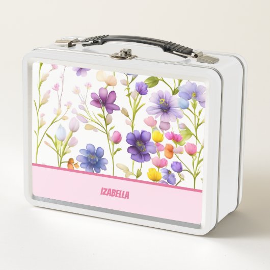 Trendy Girly Multicolour Wilde lente Bloemen Bloem (Voorkant)