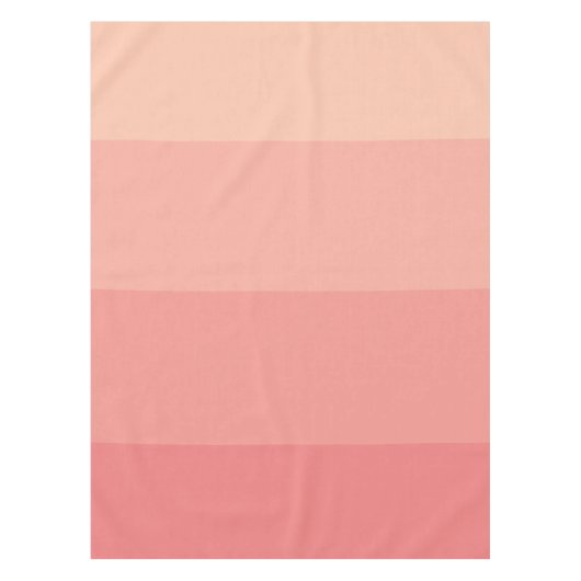 Trendy Girly Pink Ombre Palette Tafelkleed (Voorkant)