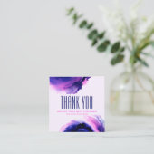 Trendy Glam Abstract Elegant Paarse korting Kaart (Staand voorkant)