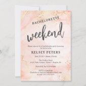 Trendy Glam Chic Girly Bachelorette Weekend Kaart (Voorkant)