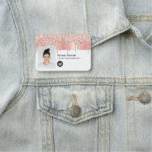 Trendy Glam Employee Photo, Logo Naamplaatje (In situ)