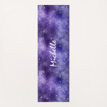 Trendy Glam Glitter Monogram Naam Paars 