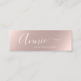 Trendy glam roos goudmake-up artiest boutique mini visitekaartje