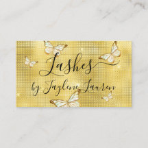Trendy Glam Yellow Gold Luxury Butterfly Lashes