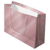 Trendy Glamor Elegant Modern Roos Gold Sjabloon Groot Cadeauzakje (Voorkant Gekanteld)