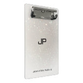 Trendy Glamor Monogram Elegant Sjabloon Modern Mini Klembord (Schuin)