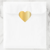 Trendy Glamour Gouden Uiterlijk Lege Moderne Sjabl Hart Sticker (Tas)