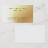 Trendy Glamoureus Gold Design Elegant Modern Luxe Visitekaartje (Voorkant / Achterkant)