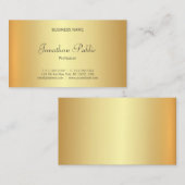 Trendy Glamoureuze Gold Look Professioneel Elegant Visitekaartje (Voorkant / Achterkant)