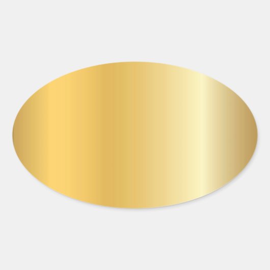 Trendy Glamoureuze Gouden Uitzicht Lege Moderne El Ovale Sticker (Voorkant)