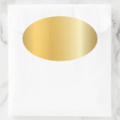 Trendy Glamoureuze Gouden Uitzicht Lege Moderne El Ovale Sticker (Tas)