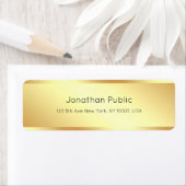 Trendy Glamoureuze Minimalistische Sjabloon Modern Etiket (Insitu)