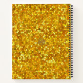 Trendy Glas in lood Black Gold Notitieboek (Achterkant)