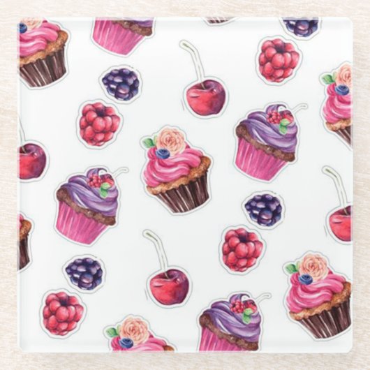 Trendy Glazen Onderzetter (Voorkant)