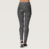 Trendy Glitter Black Chic Leggings (Achterkant)