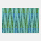 Trendy Glitter Chevron Pattern Trio Inpakpapier Vel (Voorkant 3)