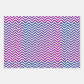Trendy Glitter Chevron Pattern Trio Inpakpapier Vel (Voorkant 2)