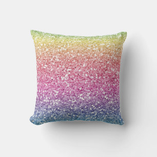 Trendy Glitter Colorful Ombre Kussen