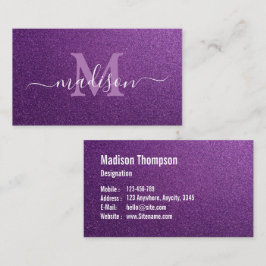 Trendy Glitter Custom Makeup Artist Visitekaartje