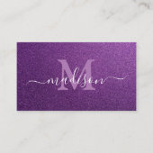 Trendy Glitter Custom Makeup Artist Visitekaartje (Voorkant)