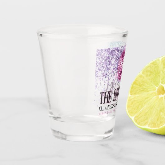 Trendy Glitter Disco Bride Era Bachelorette Party Shot Glas (Links)