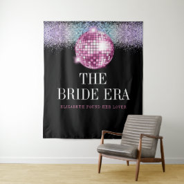 Trendy Glitter Disco Bride Era Bachelorette Party Wandkleed