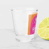 Trendy Glitter Disco Bruid Tijdperk Bachelorette F Shot Glas (Links)