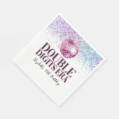Trendy Glitter Disco Double Cijfers Era Paper Servet (Hoek)
