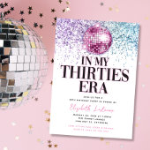 Trendy Glitter Disco Thirties Era 30e verjaardag Kaart