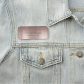 Trendy Glitter Drips, Roze Goud Naamplaatje (In situ)