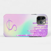 Trendy Glitter Druppels Holografisch Case-Mate iPhone Case (Achterkant (horizontaal))