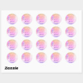 Trendy Glitter Holografische druppels Bedankt Ronde Sticker (Vel)