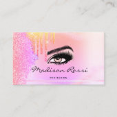 Trendy Glitter Holographic drift Lashes marmer Visitekaartje (Voorkant)
