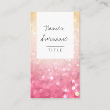 Trendy Glitter Jewel Social Vertical Visitekaartje