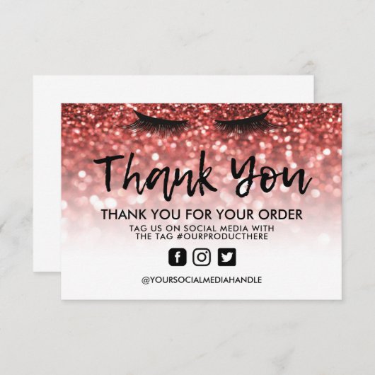 Trendy Glitter Lashes Dank u het Tussenvoegsel van (Voorkant / Achterkant)