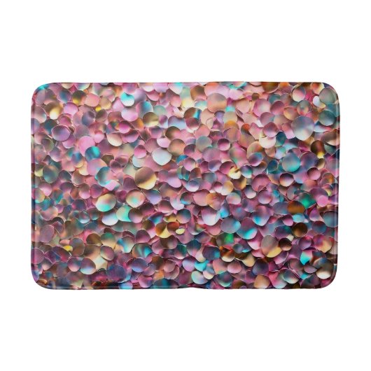 Trendy Glitter Opal Holografisch Collectie Badmat (Voorkant)