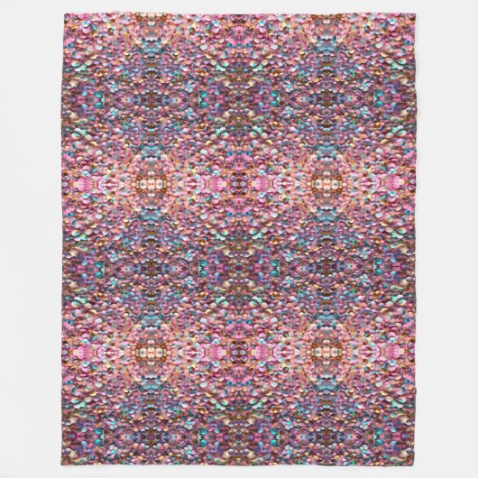 Trendy Glitter Opal Holografisch Collectie Fleece Deken (Voorkant)