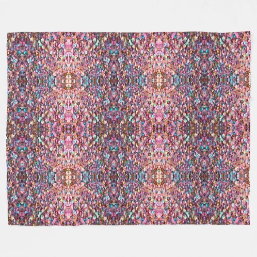 Trendy Glitter Opal Holografisch Collectie Fleece Deken (Voorkant (Horizontaal))