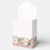 Trendy Glitter Pink Floral Sweet 16 Bedankdoosjes (Geopend)