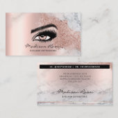 Trendy Glitter Roos gold druppels getextureerd mar Visitekaartje (Voorkant / Achterkant)