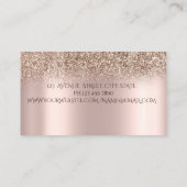 Trendy Glitter Roos Gold Mixer Floral Visitekaartje (Achterkant)
