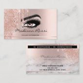 Trendy Glitter Roos gouddruppels Visitekaartje (Voorkant / Achterkant)