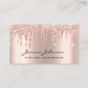 Trendy Glitter Roos gouddruppels Visitekaartje