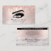 Trendy Glitter Roos gouddruppels Visitekaartje (Voorkant / Achterkant)