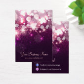 Trendy Glitter Sparkle Social Network Oorbel Kaart (Bureau)