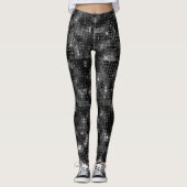Trendy Glitter Zwart Chic Lovertlook Leggings (Voorkant)