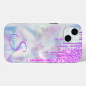 Trendy Glitterdruppels Ombre Cool Holografisch Case-Mate iPhone Case (Achterkant (horizontaal))