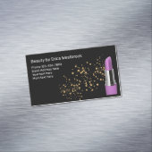Trendy Glitzy Beauty Mode Lipstick Magnetisch Visitekaartje (Voorbeeld)