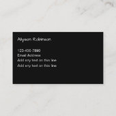 Trendy Glitzy Monogram Visitekaartjes (Achterkant)